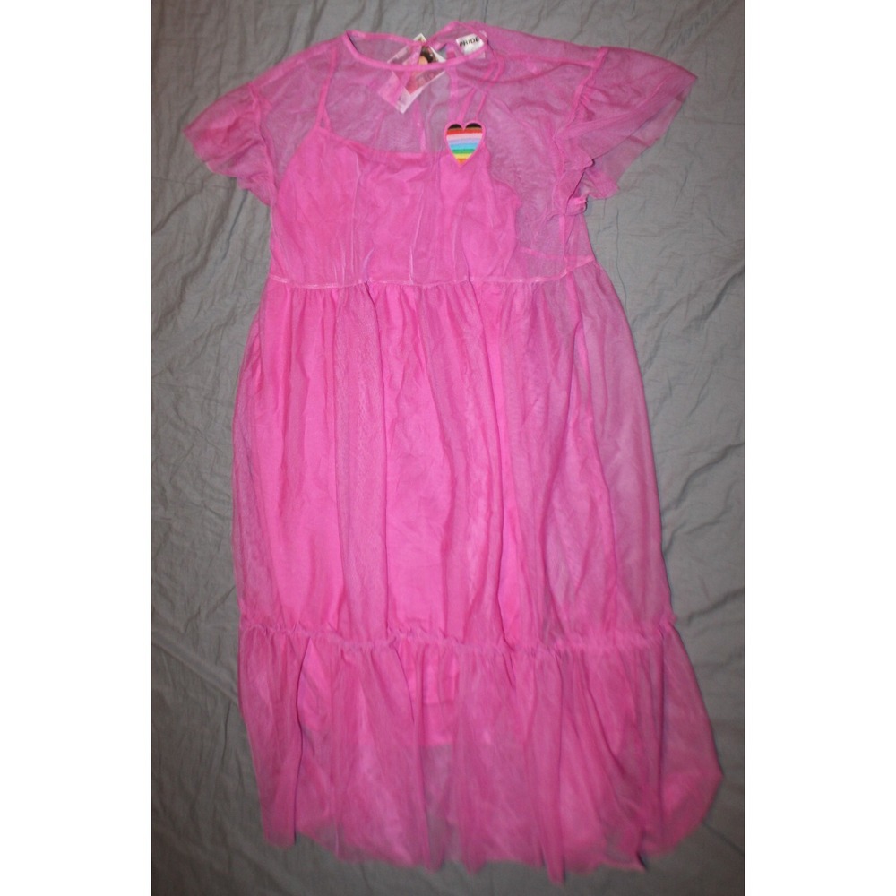 Target Pride Dress XS Tulle Checkered Skater Rainbow Pink New LGBTQ